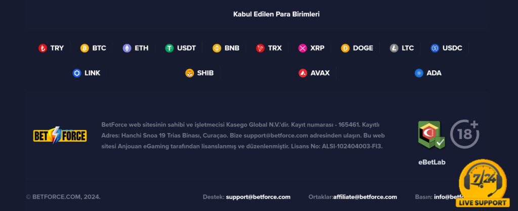 betforce iletişim